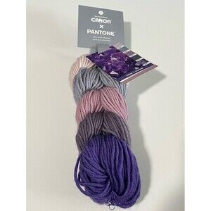 Exclusive Caron x Pantone Purple Ombré Yarn Set
